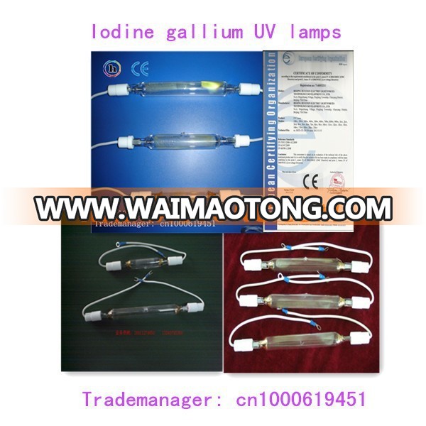 1KW 220V 210mm UV Iodine gallium exposure lamp for UV printer